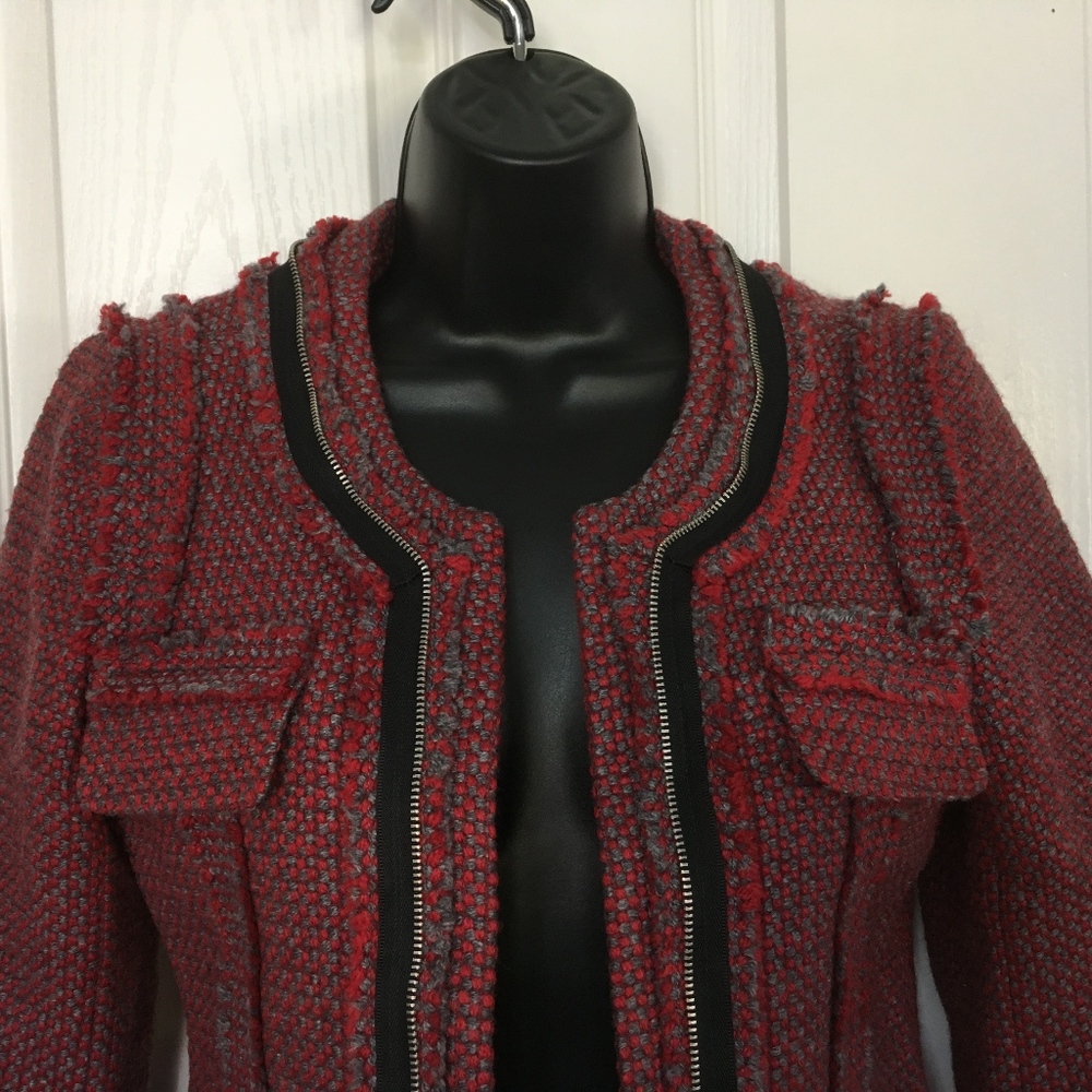 Hinge Designed In Seattle Crop Jacket, Size Xs E1 - image 4